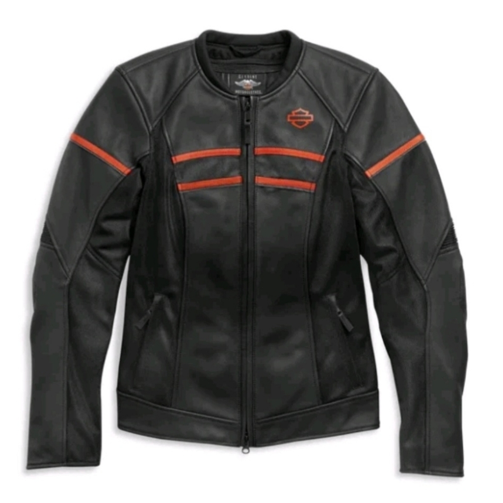 HARLEY-DAVIDSON‎ Brawler Leather Jacket Women's - Size Large